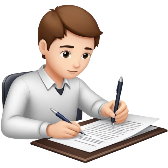 signing a document emoji