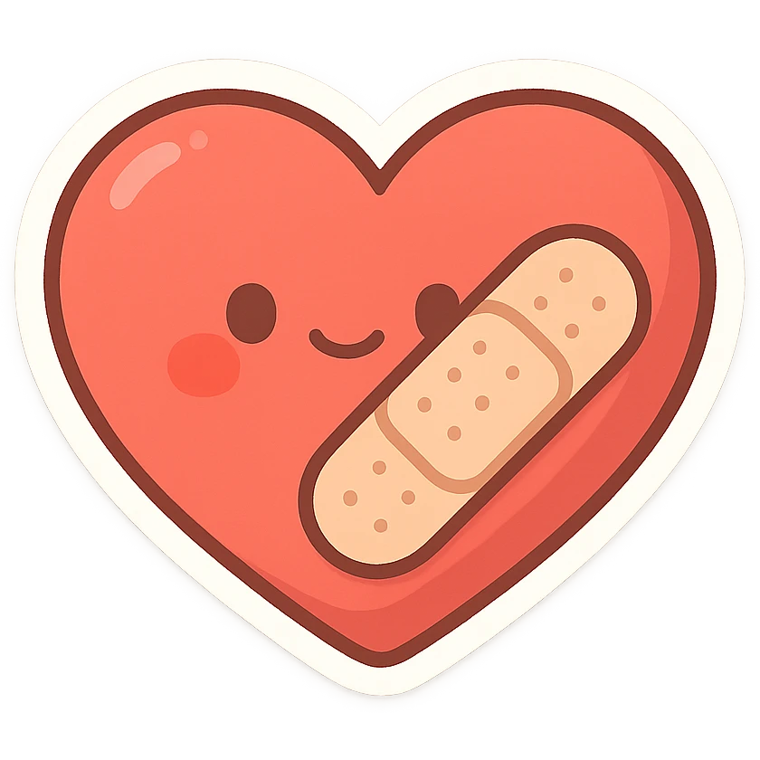 heart with a bandage emoji