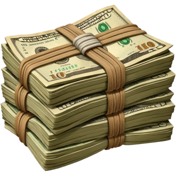 dirty cash stack emoji