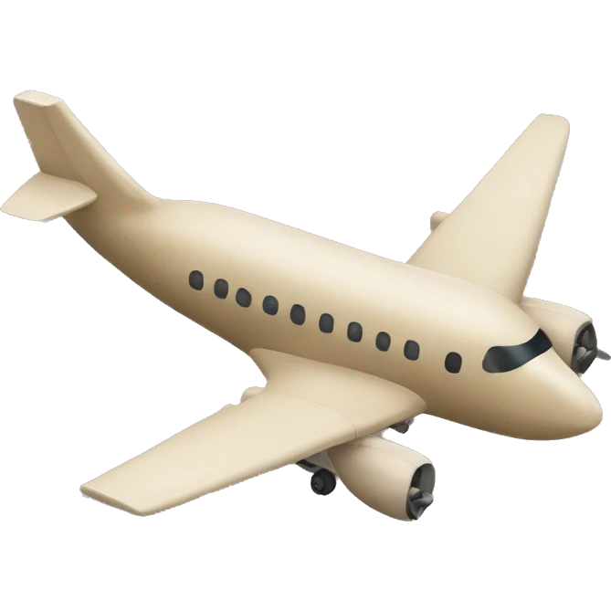 beige airplane emoji