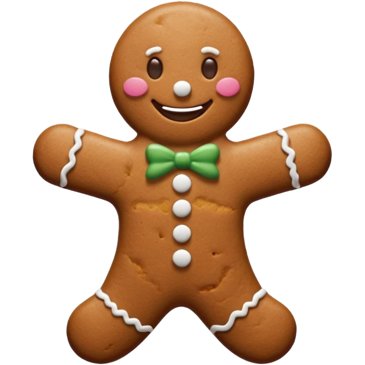 gingerbread man emoji