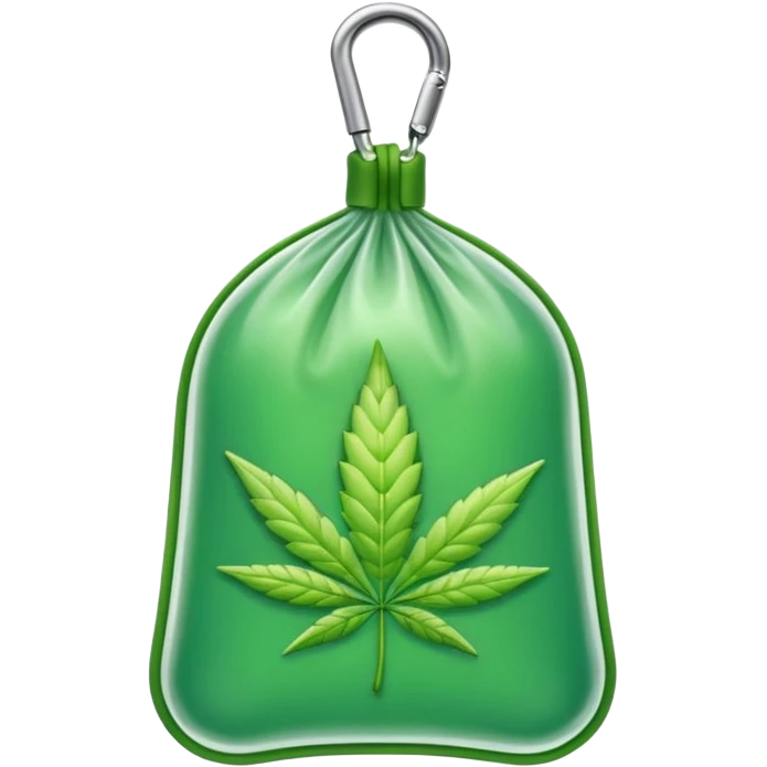 weed bud pack zip transparent emoji