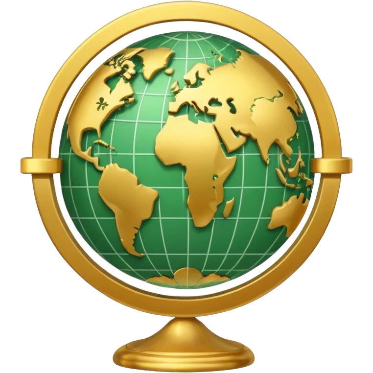 An icon featuring  a dollar sign, and a chart with upward trends, symbolizing economics. The design includes coins, bills, and a globe, representing global trade and financial systems. Transparent background highlights the study of markets, supply, and demand. emoji