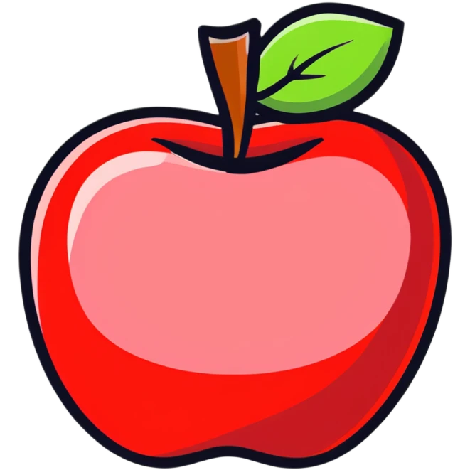 red apple emoji