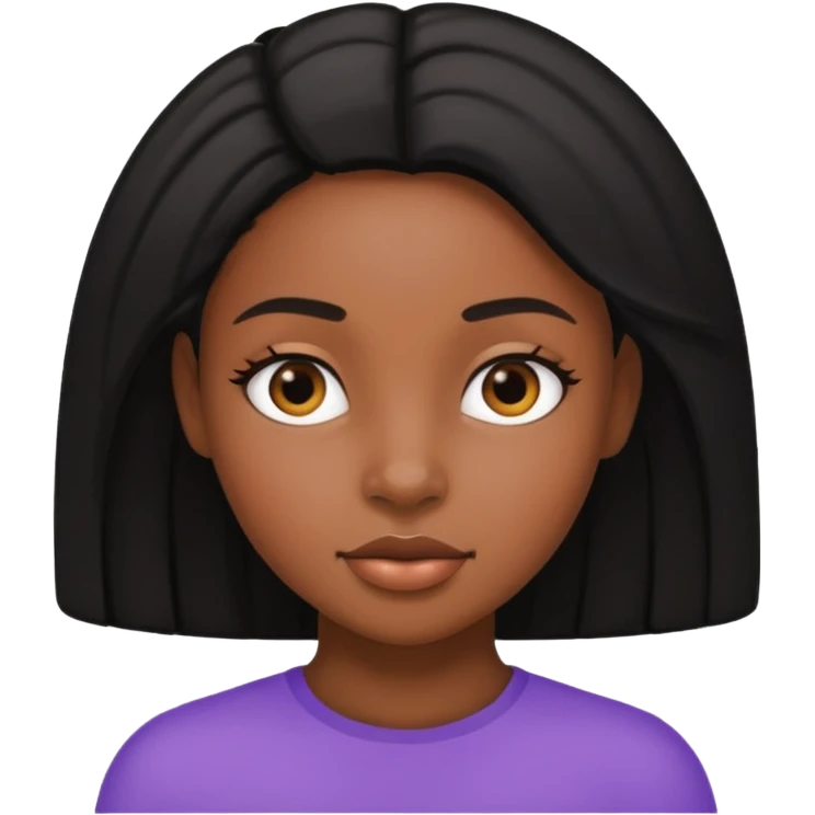 Black girl giving blowjob emoji