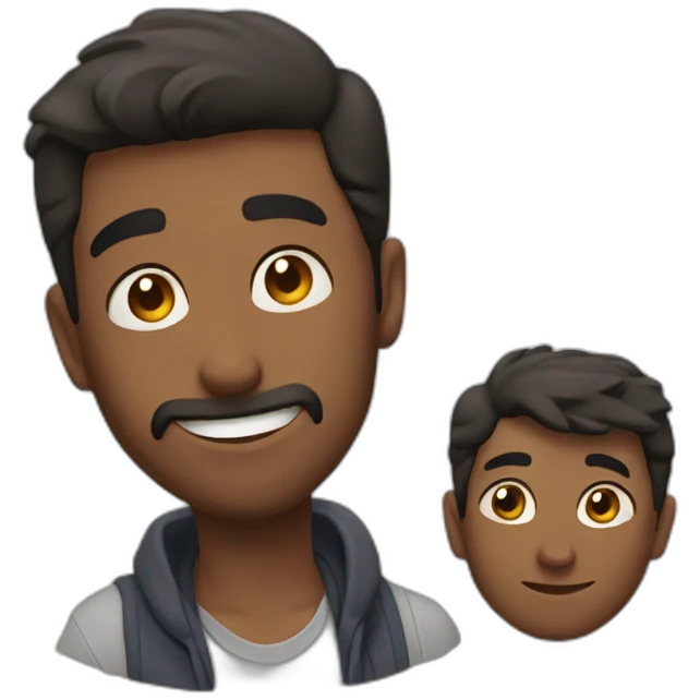 Aman loves Biju emoji