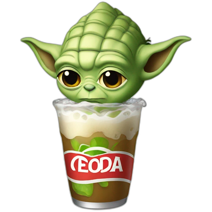 Yoda drink soda emoji