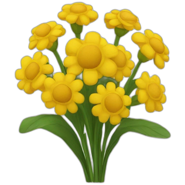 A bunch of yellow flowers emoji