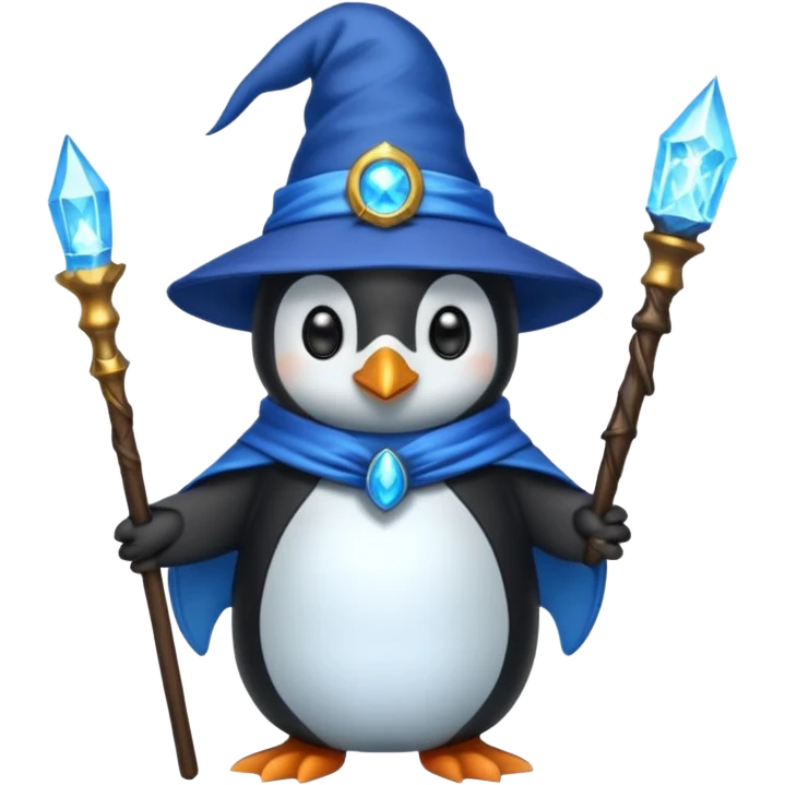 Penguin Wizard emoji