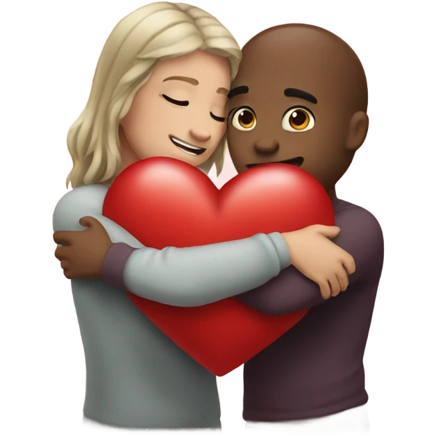 Heart hugs emoji