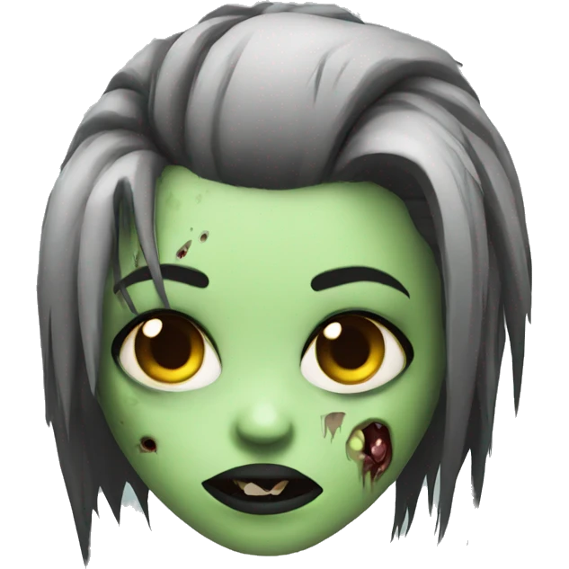 punk zombie girl emoji