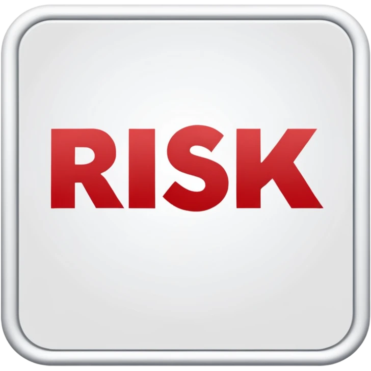Red stamped text in a rectangle saying in all caps RISK: MITIGATED emoji