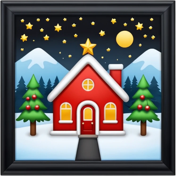 Christmas setting wallpaper style emoji