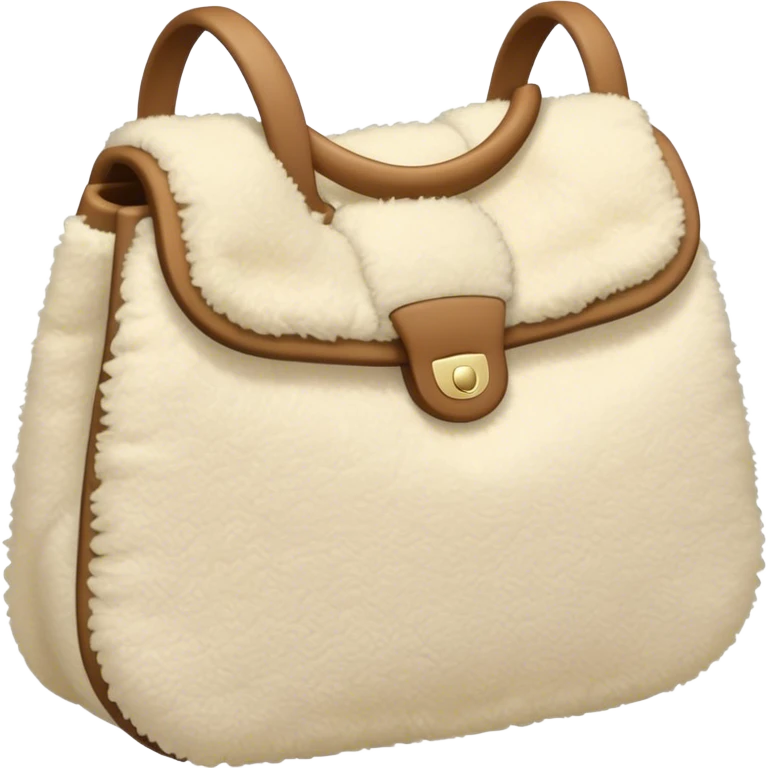 beige sherpa purse emoji