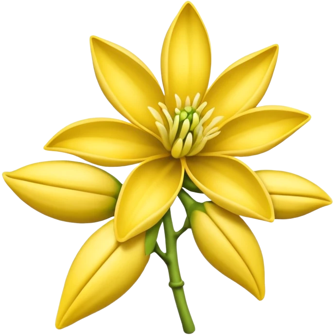 ylang ylang flower little closed emoji