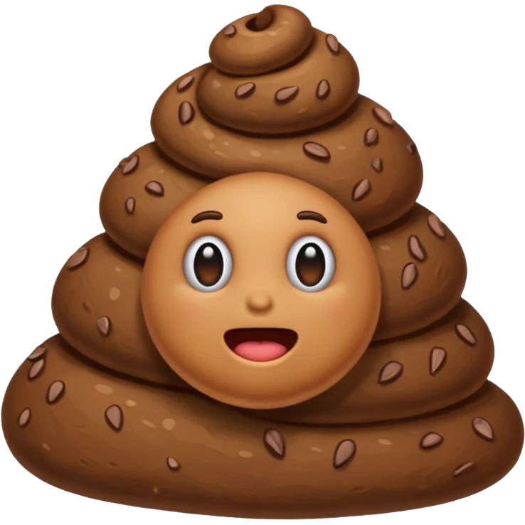 poop with no face emoji