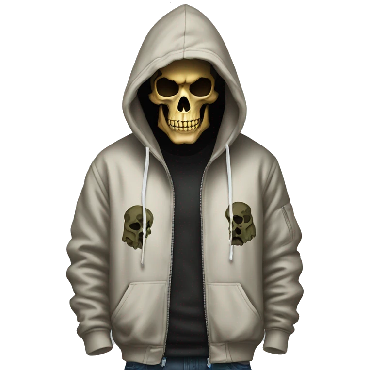 Skull with bape hoodie emoji