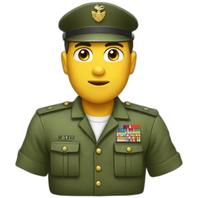 Buzo saludo militar  emoji