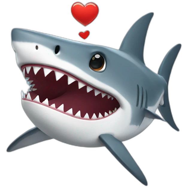 shark in love emoji