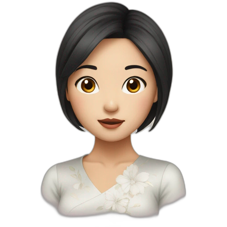 stunning asian girl emoji