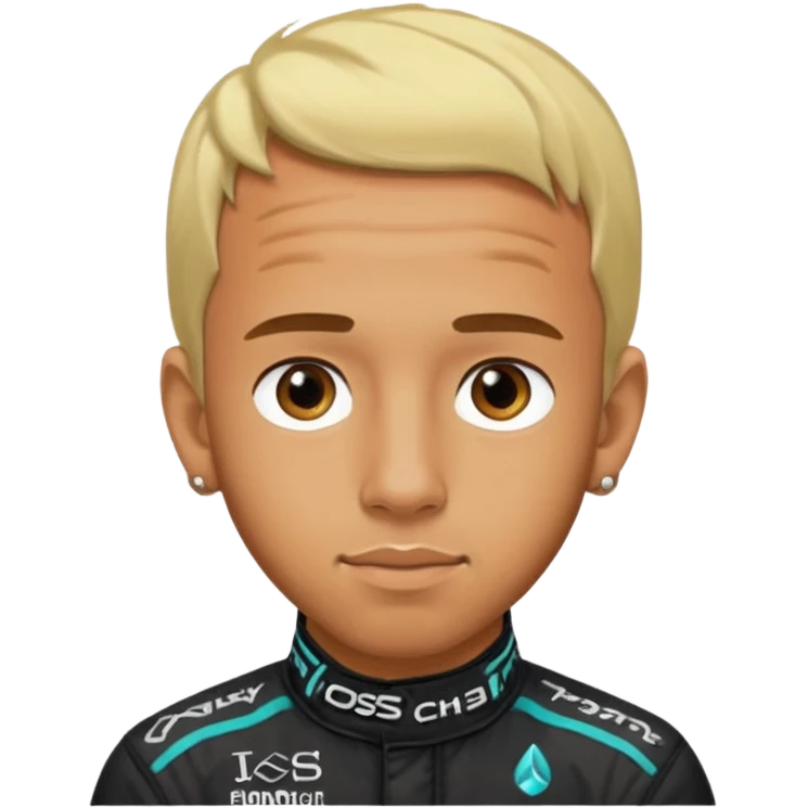 lewis hamilton blonde hair emoji