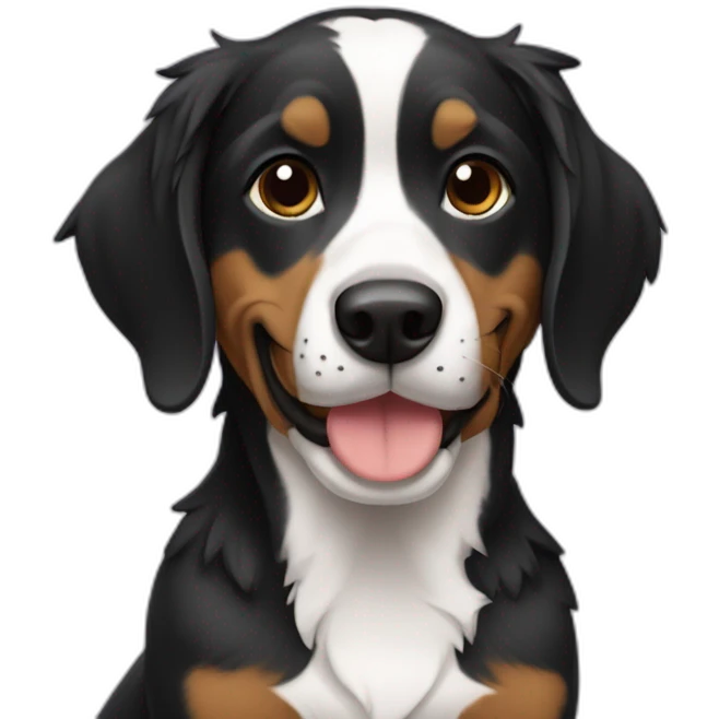 2 cachorros pretos emoji