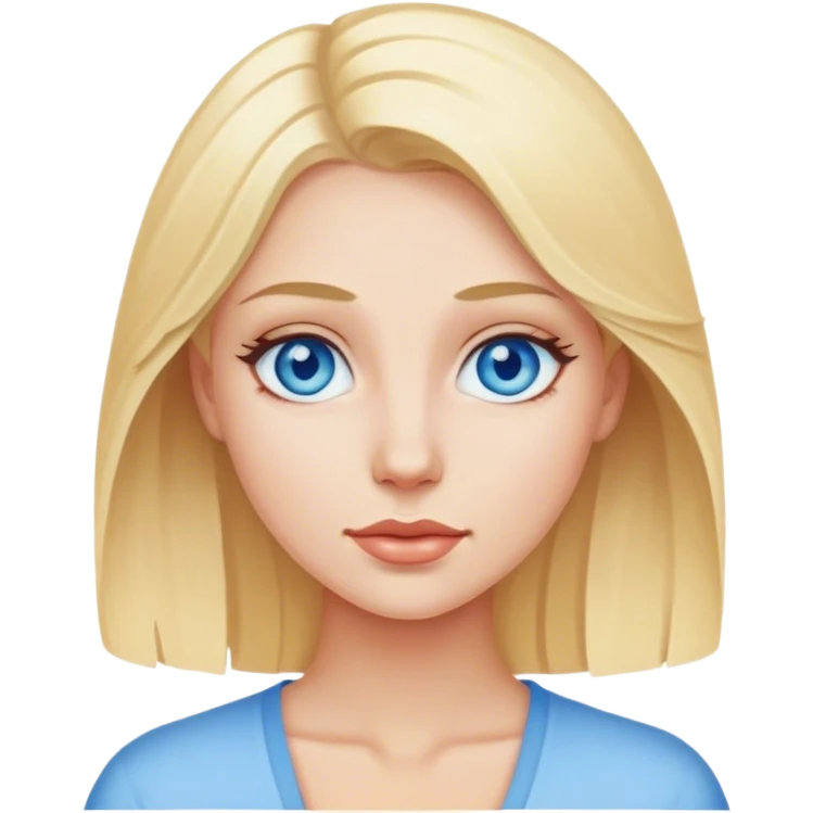 blonde with blue eyes emoji