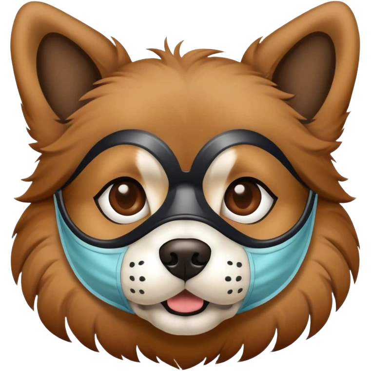 Dog wearing a mask  emoji