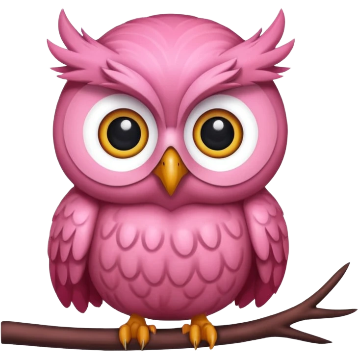 pink owl emoji