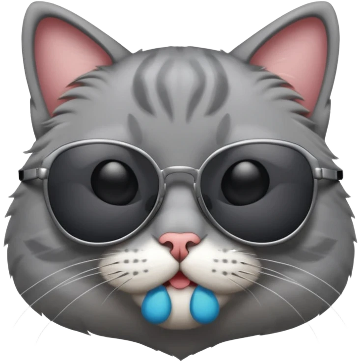 Cat wearing sunglasses emoji