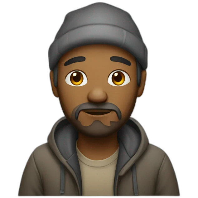 Homeless developer emoji