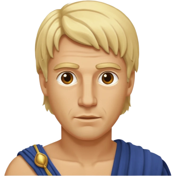 ancient greek man blond hair emoji