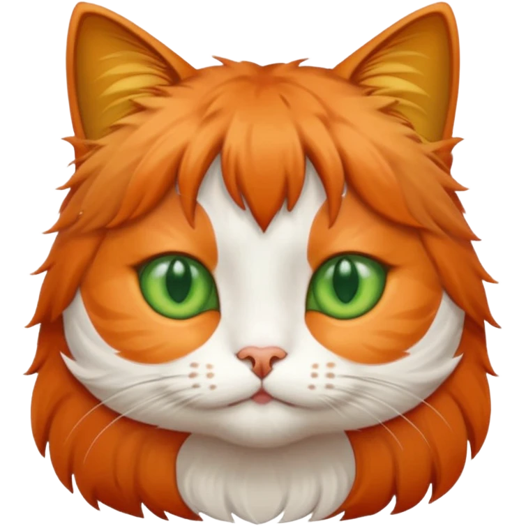 cat with bangs hair emoji