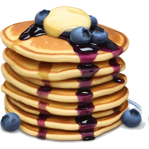 Blueberry pancakes  emoji