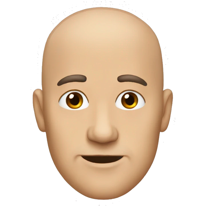 bald man emoji