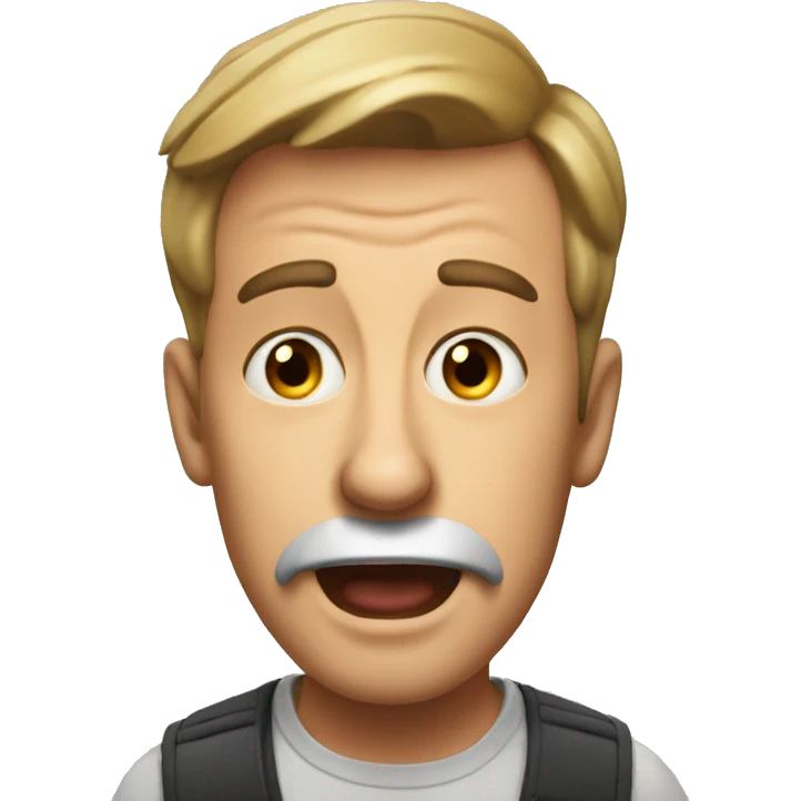 Englishman have a surprised  emoji