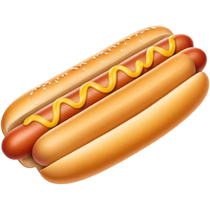 hotdog with only yellow mustard emoji