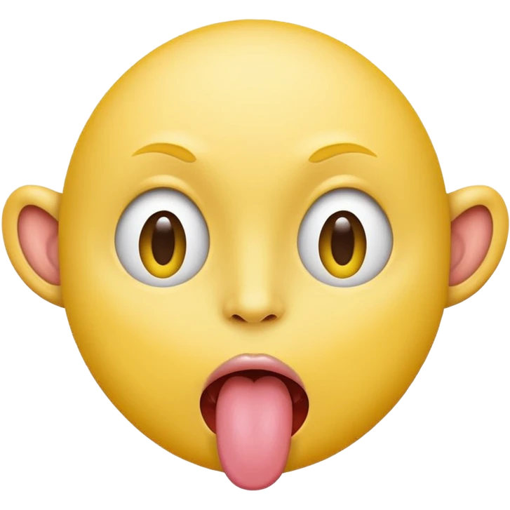 ryellow face with tongue sticking out to the side emoji
