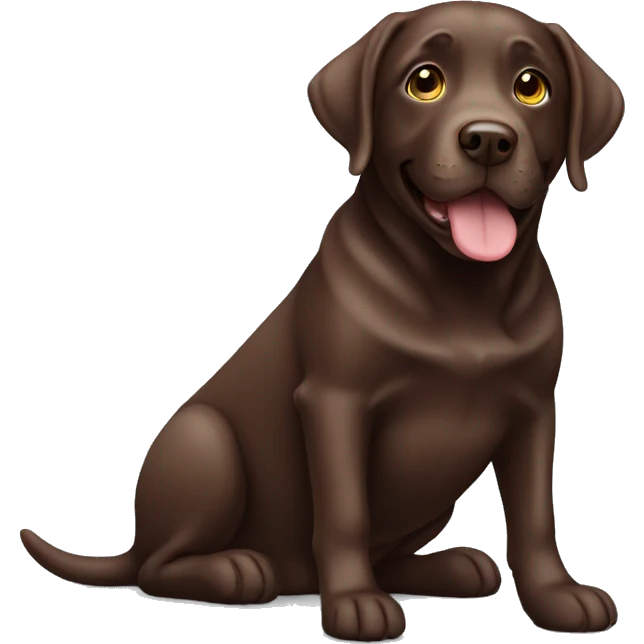 chocolate labrador emoji