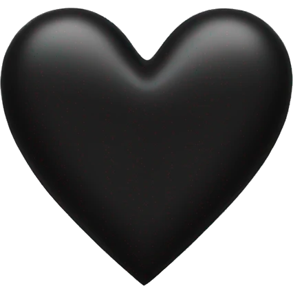 Black heart  emoji