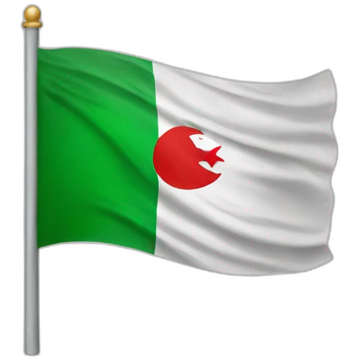 apple company logo with Algeria flag emoji