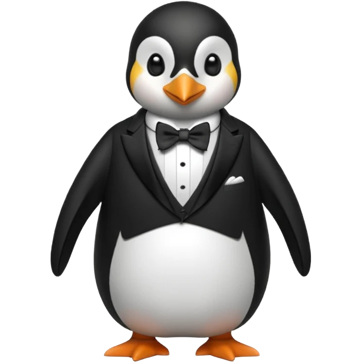 A luxury penguin emoji