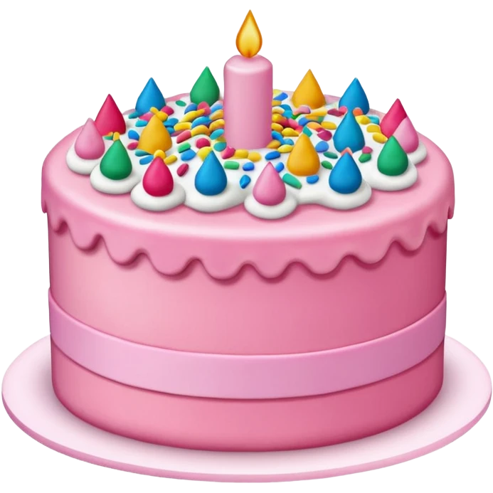 pink cake emoji