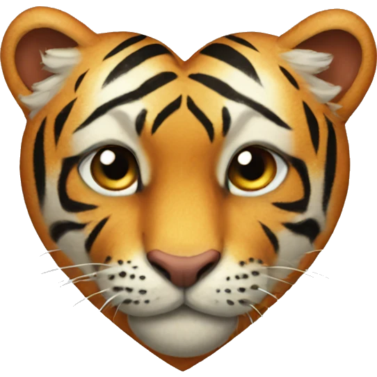 Tiger heart emoji