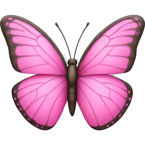 Pink butterfly emoji