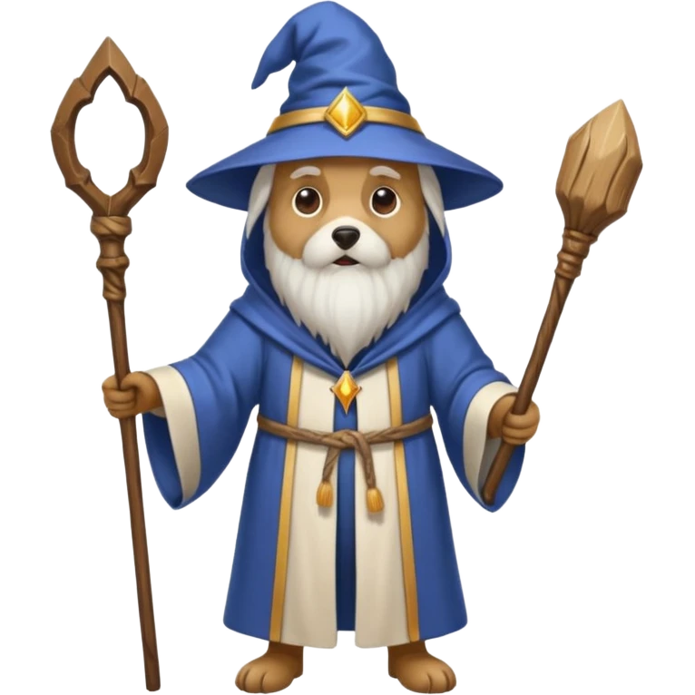 Dog wizard emoji
