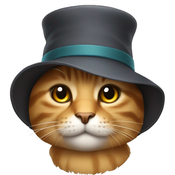 Cat with a hat emoji