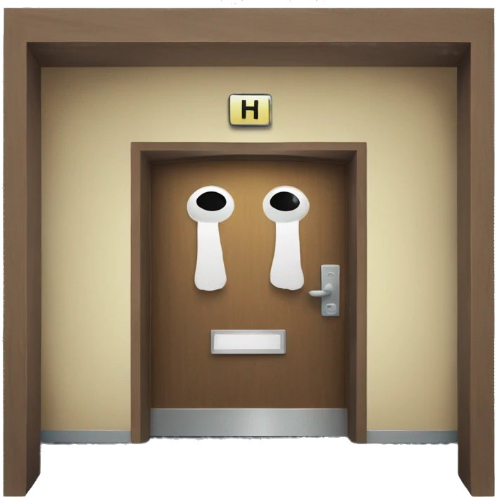 Hotel door sign emoji