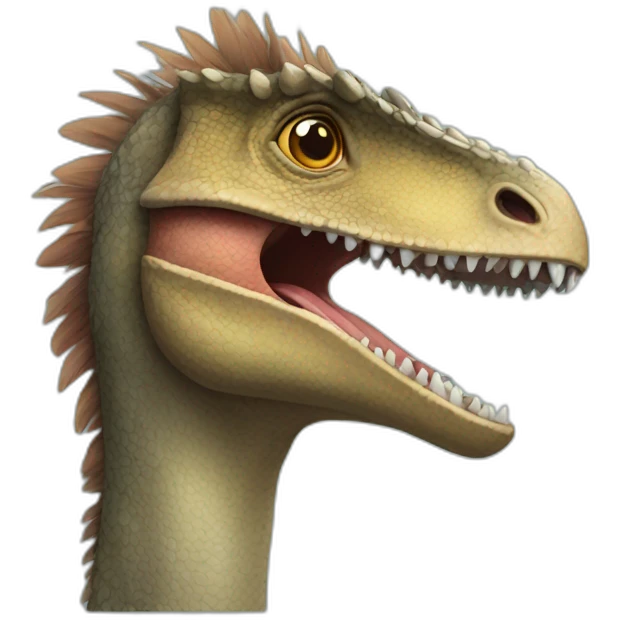 Feathered realistic dinosaur  emoji