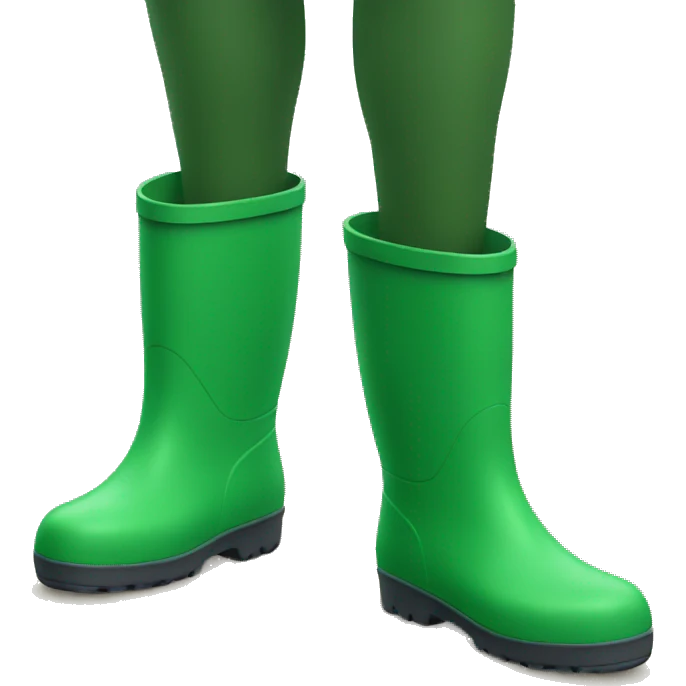 Green wellies emoji